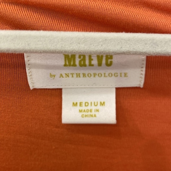 Maeve Anthropologie Simone Floral Asymmetrical Stretch long Dress Size medium - Picture 6 of 8